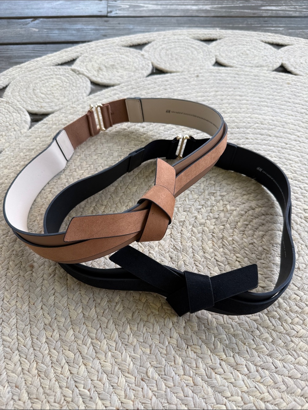H&M brown and black belts